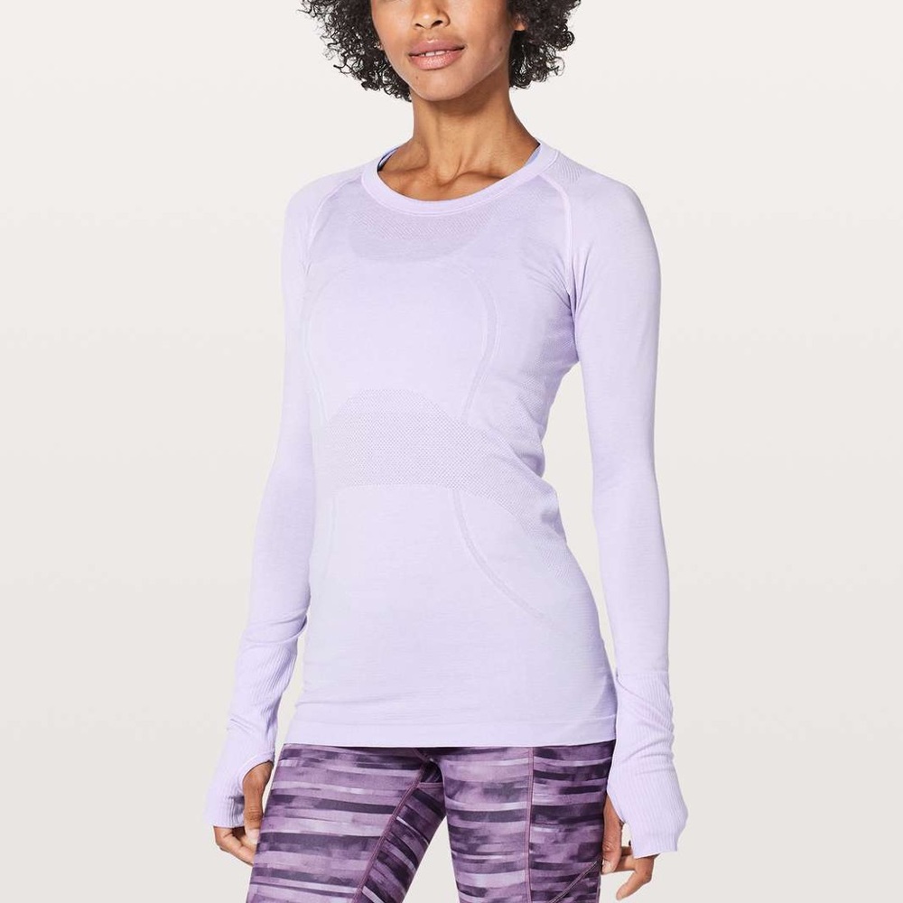 Lululemon Light Blue/Purple Swiftly Tech Tee 6